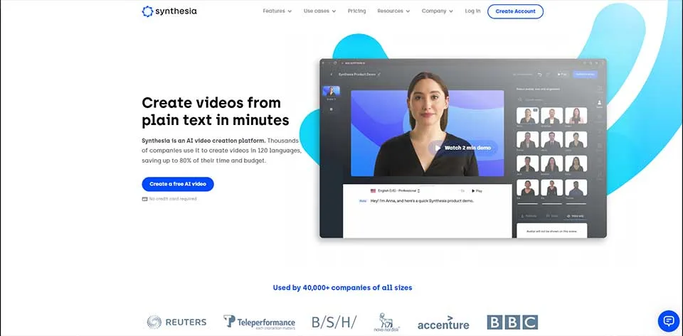 AI Video Creation Platform Synthesia for Marketing Campaigns